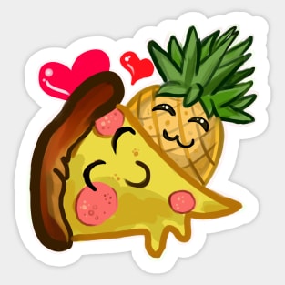 pineapple pizza love emote Sticker